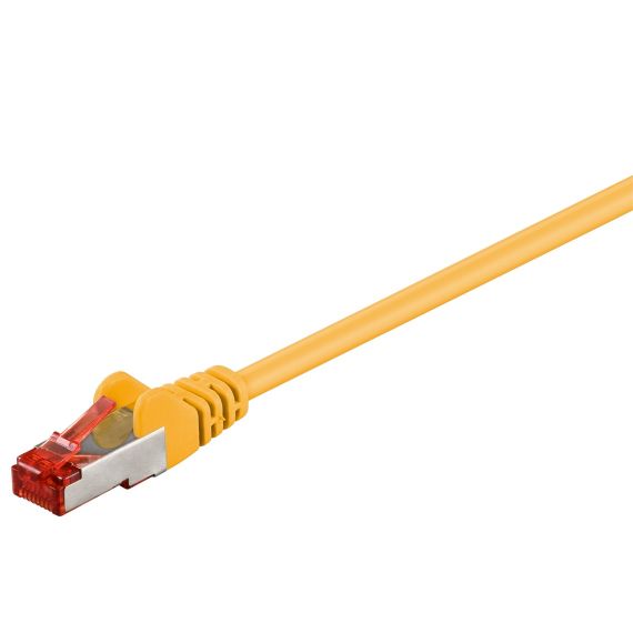 CAT 6 cavo patch S/FTP (PiMF), giallo, 0,25 m WE95453 Goobay