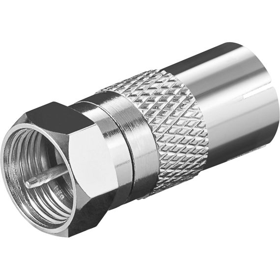 Adattatore F: spina F > presa coassiale WE67317 Goobay