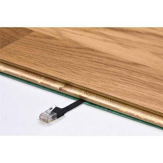 CAT 6 cavo patch piatto U/UTP, nero WE95379 Goobay