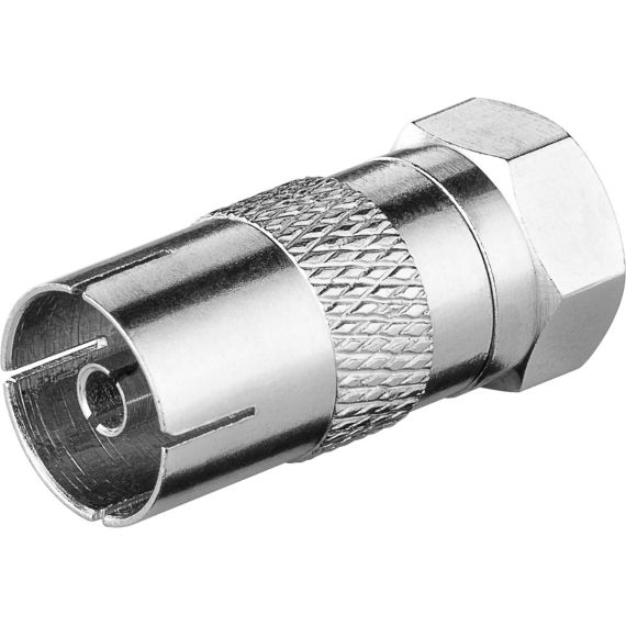 Adattatore F: spina F > presa coassiale WE67317 Goobay