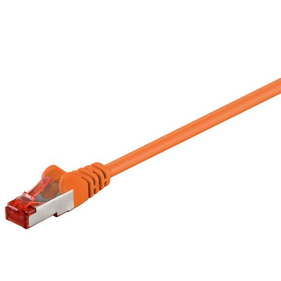 CAT 6 cavo patch, S/FTP (PiMF), arancione, 0,15 m WE92457 Goobay