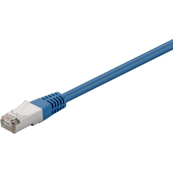 CAT 5e cavo patch, F/UTP, blu WE73123 Goobay