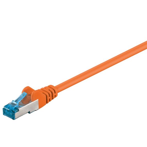 CAT 6A cavo patch, S/FTP (PiMF), arancione, 0,25 m WE94146 Goobay