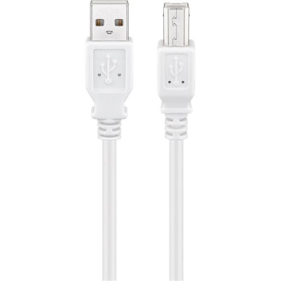 Cavo USB 2.0 ad alta velocità, bianco WE96186 Goobay