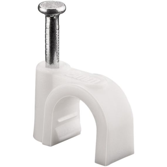 Chiodini fissacavo 8 mm, bianco WE17080 Goobay