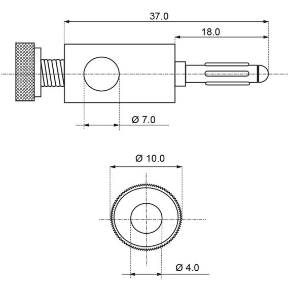 Spina a banana con connessione a vite WE11684 Goobay