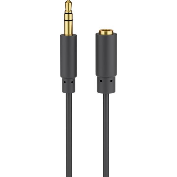 Cavo di prolunga per cuffie e audio AUX, 3,5 mm 3-pin, sottile WE97111 Goobay
