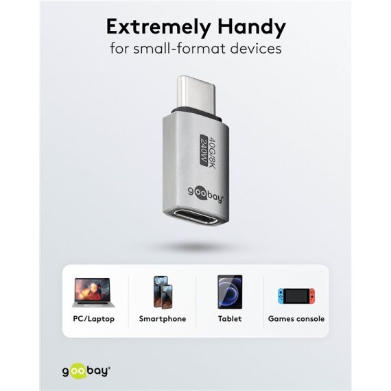 Adattatore USB-C diritto, USB4 WE74447 Goobay