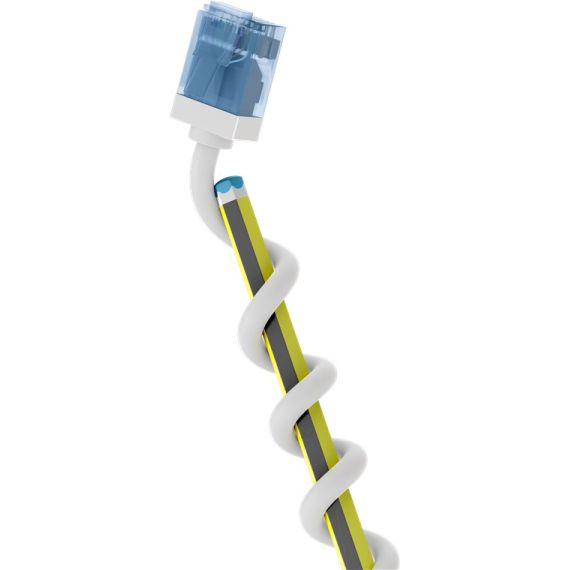 CAT 6A cavo patch ultra-flessibile, slim, U/UTP, bianco WE74288 Goobay