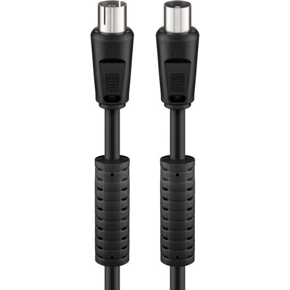 Cavo antenna con ferrite (80 dB), doppia schermatura WE50743 Goobay