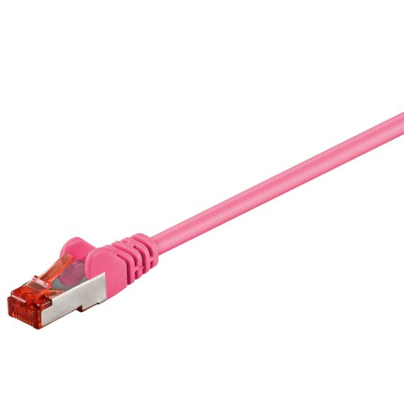 CAT 6 cavo patch, S/FTP (PiMF), magenta, 3 m WE93439 Goobay