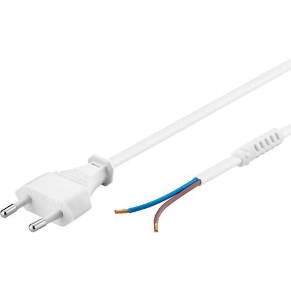 Cavo con spina Euro per il montaggio, 1,5 m, bianco WE50503 Goobay