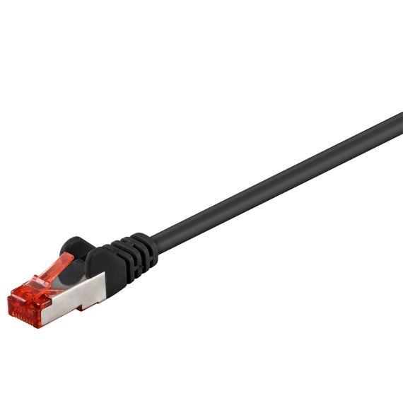 CAT 6 cavo patch, S/FTP (PiMF), nero, 3 m WE68698 Goobay