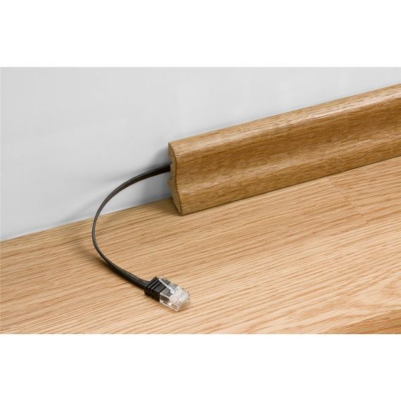 CAT 6 cavo patch piatto U/FTP, nero WE94232 Goobay