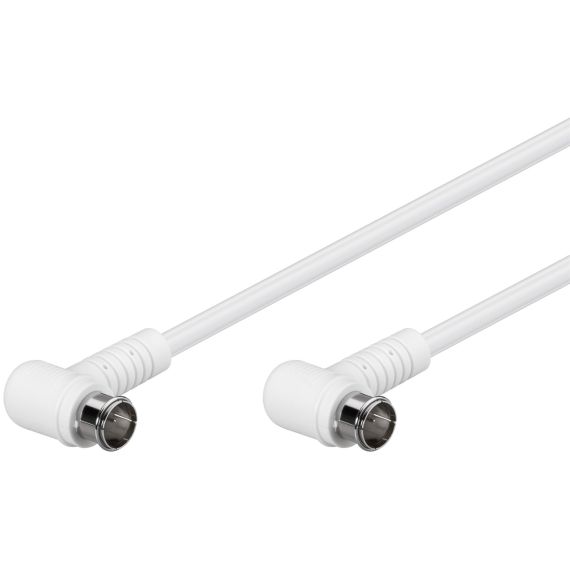 Cavo antenna SAT angolato (80 dB), doppia schermatura WE67344 Goobay