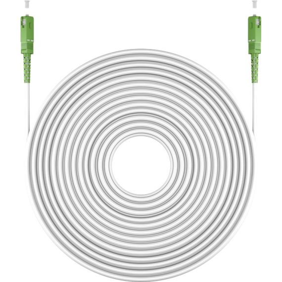 Cavo in fibra ottica, Singlemode (OS2) White, bianco (Simplex), 3 m WE59596 Goobay