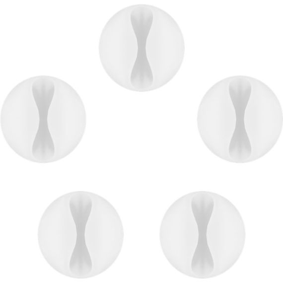 Gestione cavi a 1 slot, bianco WE95183 Goobay