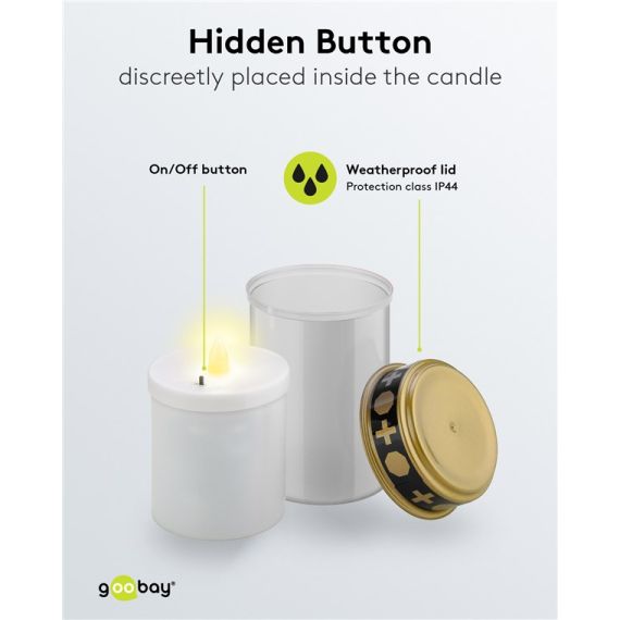 Lumino cimiterialo a LED, bianco WE64604 