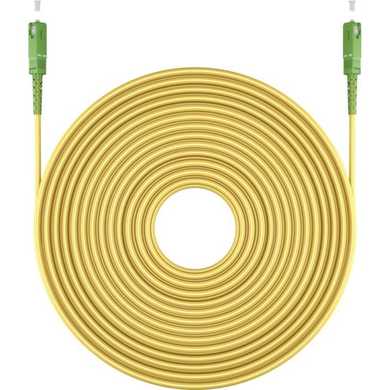 Cavo in fibra ottica, Singlemode (OS2) Yellow, giallo (Simplex), 1 m WE59638 Goobay