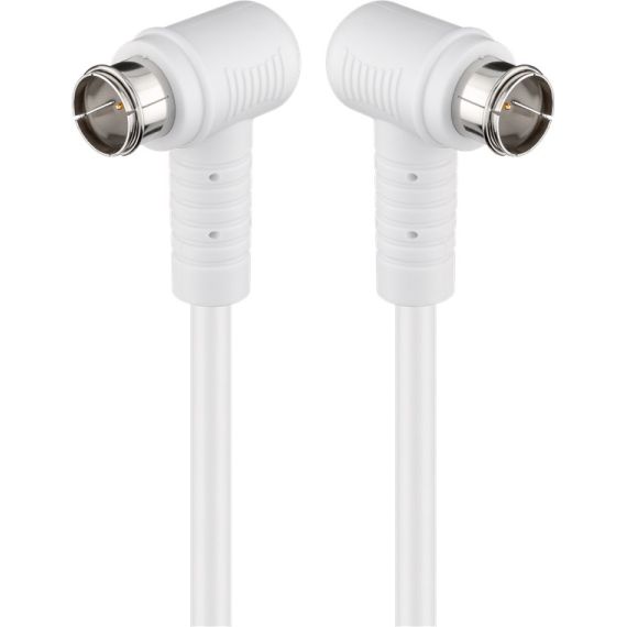 Cavo antenna SAT angolato (80 dB), doppia schermatura WE67344 Goobay