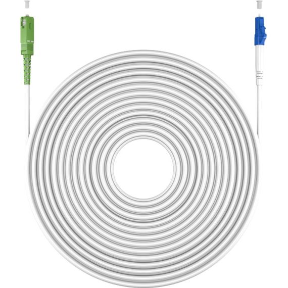 Cavo in fibra ottica, Singlemode (OS2) White, bianco (Simplex), 2 m WE59609 Goobay
