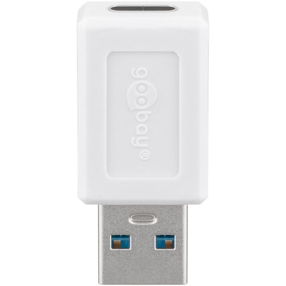 USB 3.0 SuperSpeed adattatore ??USB-A a USB-C , bianco WE55225 Goobay