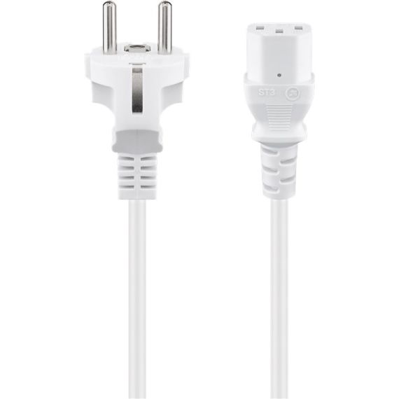 Cavo di collegamento dell'apparecchio freddo, 1,5 m, bianco WE96038 Goobay