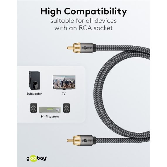 Cavo RCA mono, 10 m WE65299 Goobay