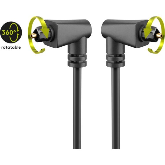 Cavo Toslink 2 volte angolato e ruotabile WE41593 Goobay