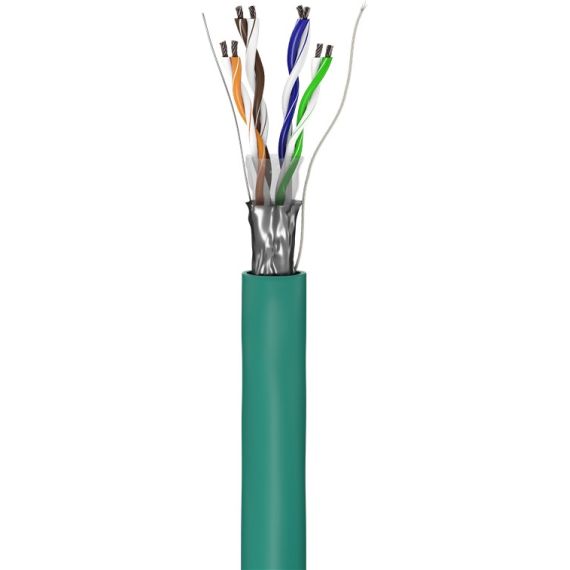 CAT 5e Cavo di rete, F/UTP, 100 m, Verde WE93267 Goobay
