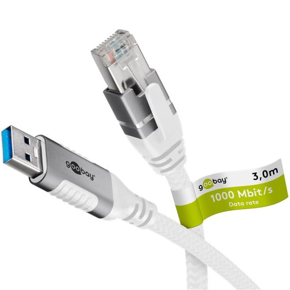 Cavo Ethernet da USB-A 3.0 a RJ45, 3 m WE74160 Goobay
