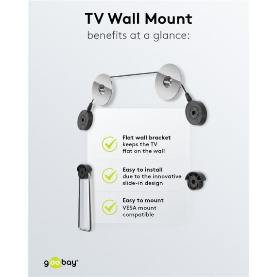 Supporto da parete TV EasyMount Universale WE63490 Goobay