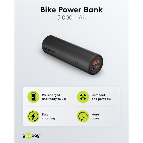 Power bank per bici da 5.0 (5.000 mAh) WE60656 Goobay