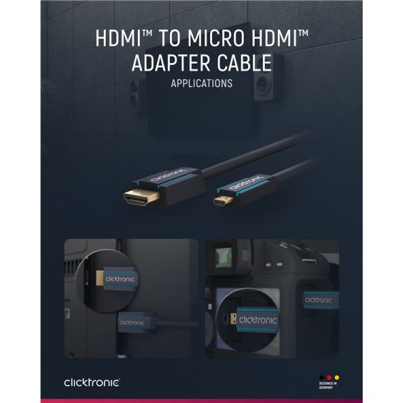 Cavo adattatore da HDMI a Micro HDMI WE70330 Clicktronic