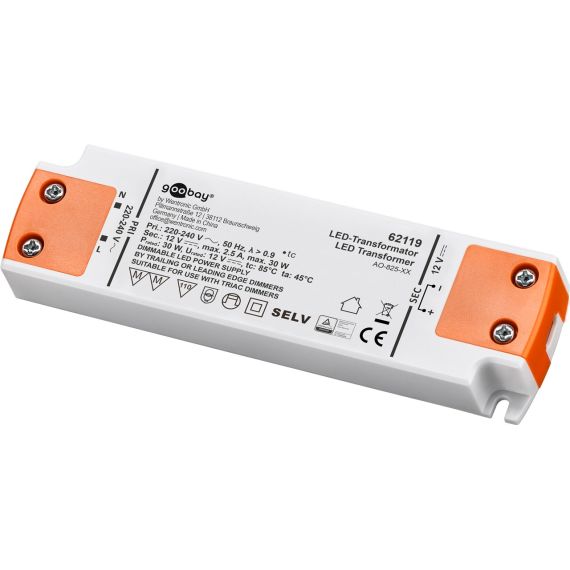 Trasformatore LED 12 V (DC)/30 W WE62119 Goobay
