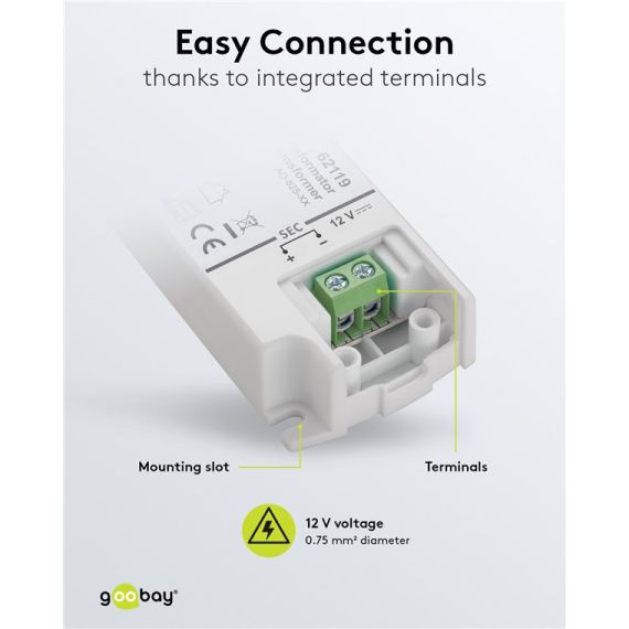 Trasformatore LED 12 V (DC)/30 W WE62119 Goobay
