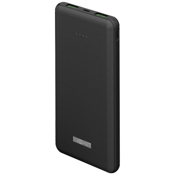 Caricabatterie a ricarica rapida senza fili 10.000 mAh (USB-C PD, QC 3.0) WE53933 Goobay