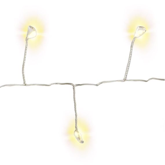 50er LED catena di luci a grappolo di filo d'argento WE57944 Goobay