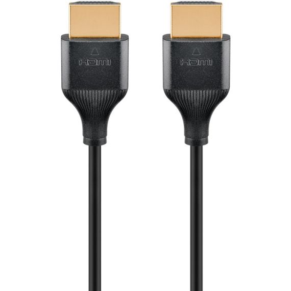 Slim Cavo HDMI ad altissima velocità con Ethernet WE75298 Goobay