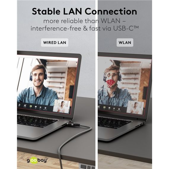 Cavo Ethernet da USB-C 3.1 a RJ45, 10 m WE70754 Goobay