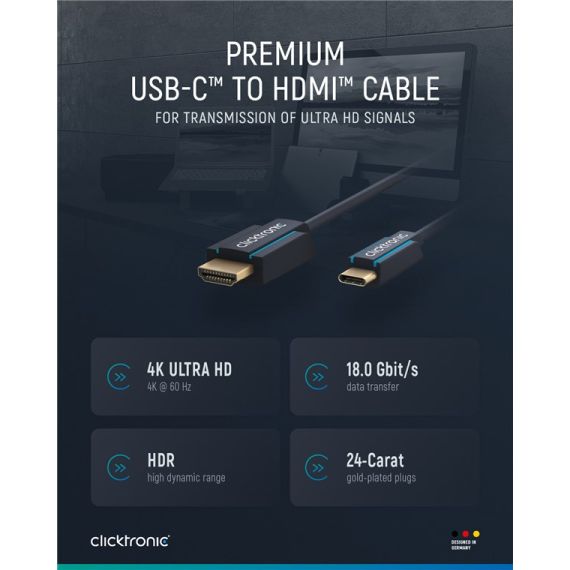 Cavo adattatore da USB-C a HDMI WE44929 Clicktronic