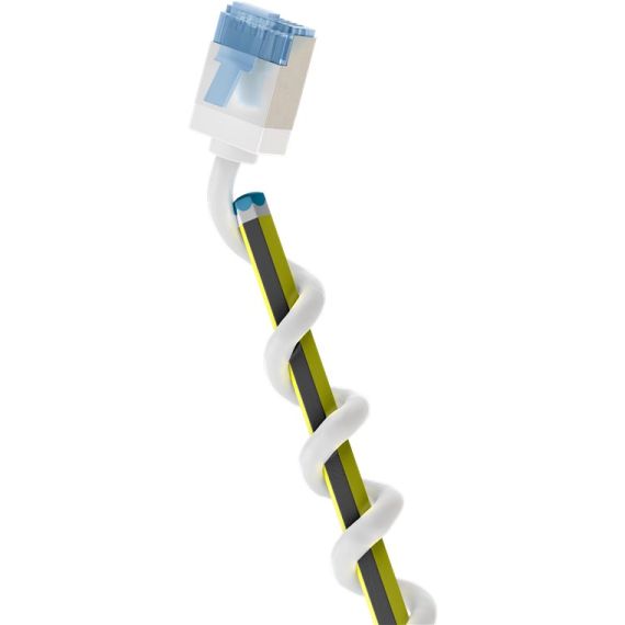 CAT 6A cavo patch ultra-flessibile, slim, U/FTP, bianco WE74338 Goobay