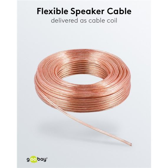 Cavo dell'altoparlante trasparenza WE15118 Goobay