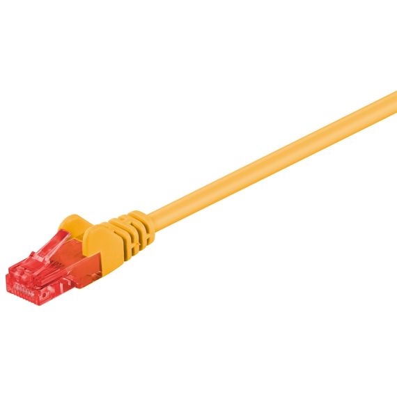 CAT 6 cavo patch, U/UTP, giallo WE68443 Goobay
