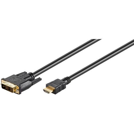 Cavo DVI-D/HDMI, dorato WE51581 Goobay