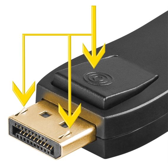 DisplayPort/HDMI per adattatore 1.1, dorato WE51719 Goobay