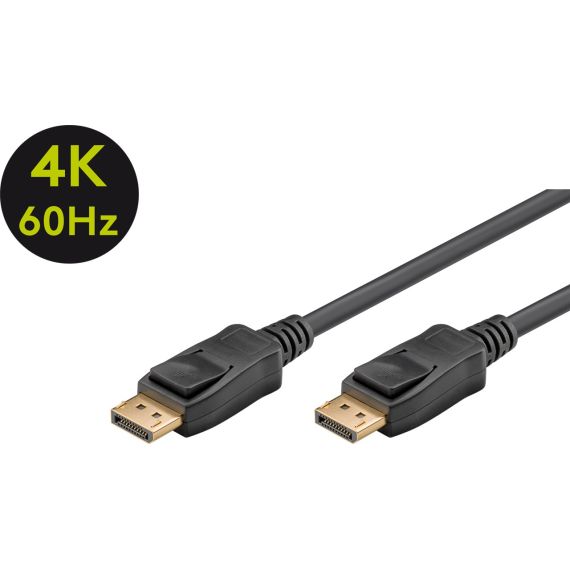 Cavo DisplayPort 1.2, 21,6 Gbit/s WE49960 Goobay