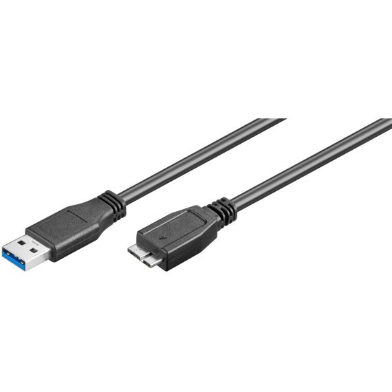 Cavo USB 3.0 con Micro-B, nero WE95027 Goobay