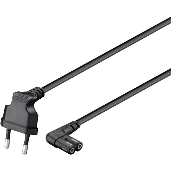 Cavo di collegamento con eurospina per altoparlanti di Sonos, 90°, 5 m, nero WE73021 Goobay