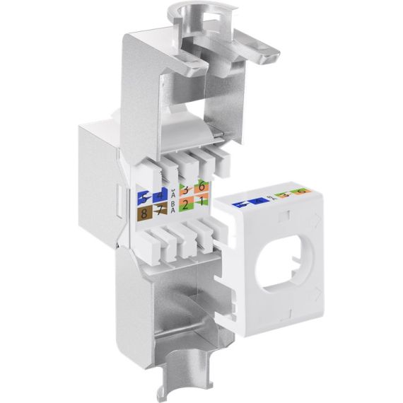 Modulo Keystone RJ45 CAT 6A, STP, slim-line WE79448 Goobay